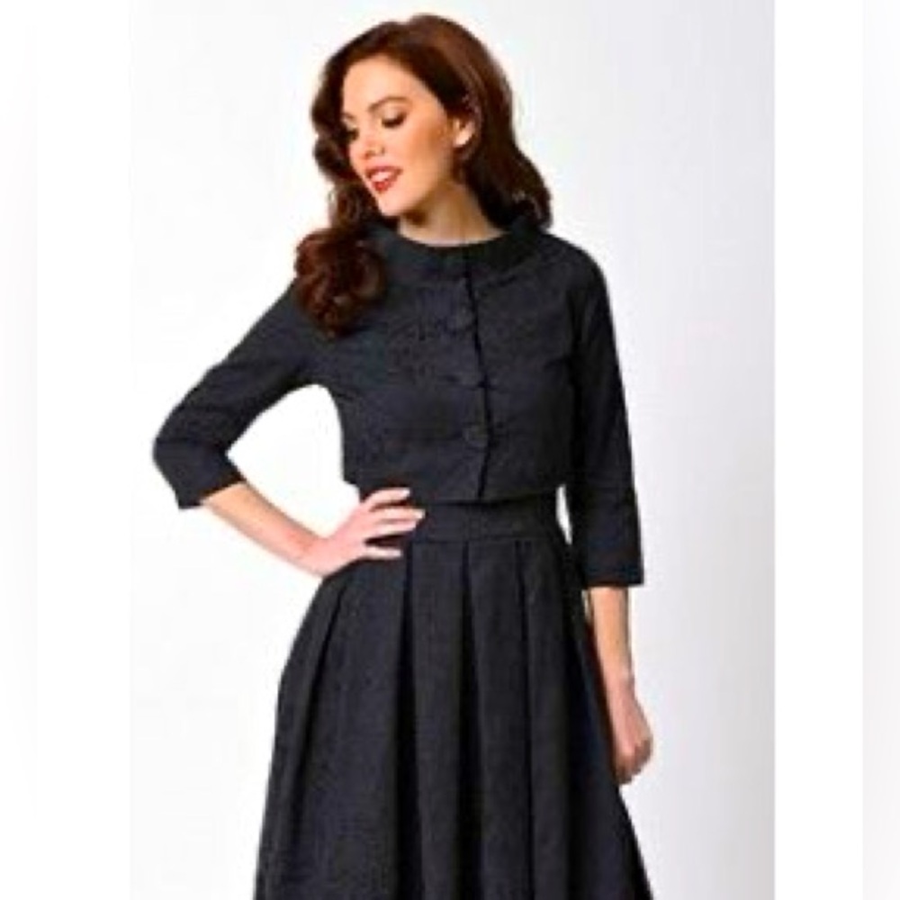 Black Lindy Bop Dress and Jacket